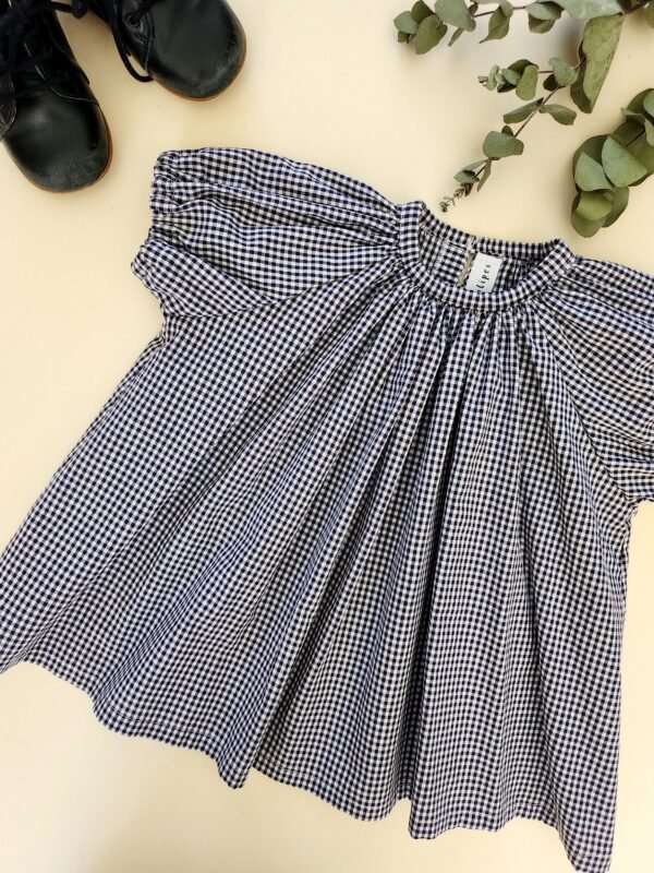 20240417_102511 Blouse volantée "L'intemporel vichy" 3 - 4 ans