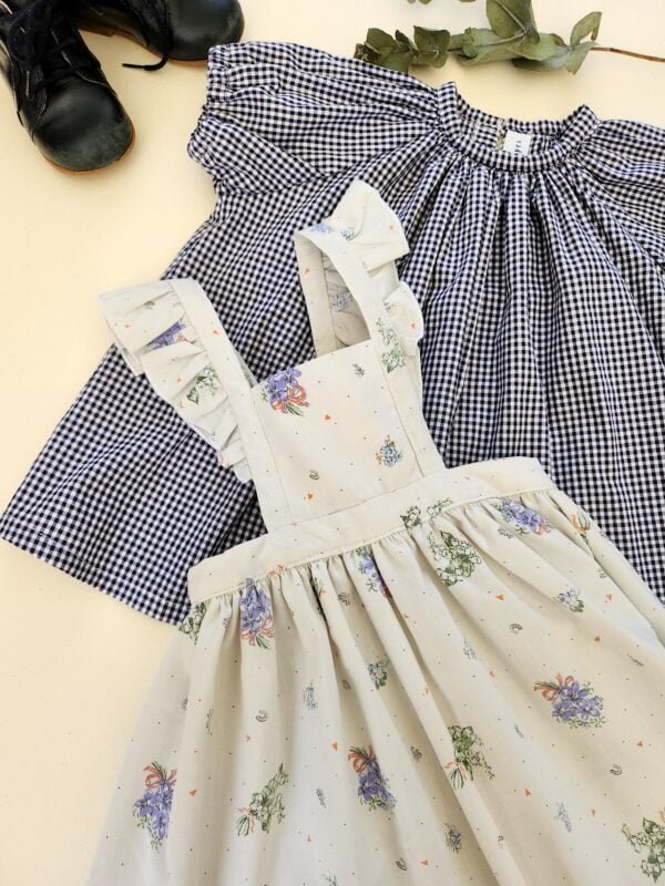 20240417_102936 Blouse volantée "L'intemporel vichy" 3 - 4 ans