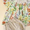 Blouse volanté upcyclé et sa broderie au col