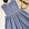 Robe à volant "L'intemporel vichy" 3 - 4 ans