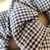 Chouchou enfant upcyclé "Vichy"