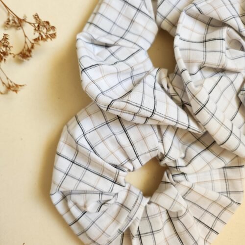 Chouchou enfant upcyclé "Pique-Nique Chic"