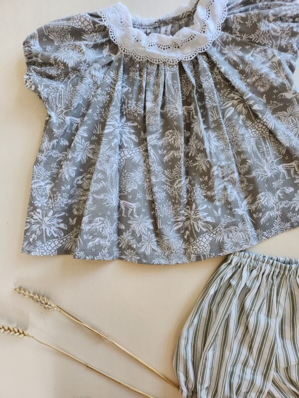 Blouse pour filles jungle 110 Blouse pour filles "Jungle Éternelle" 5 - 6 ans