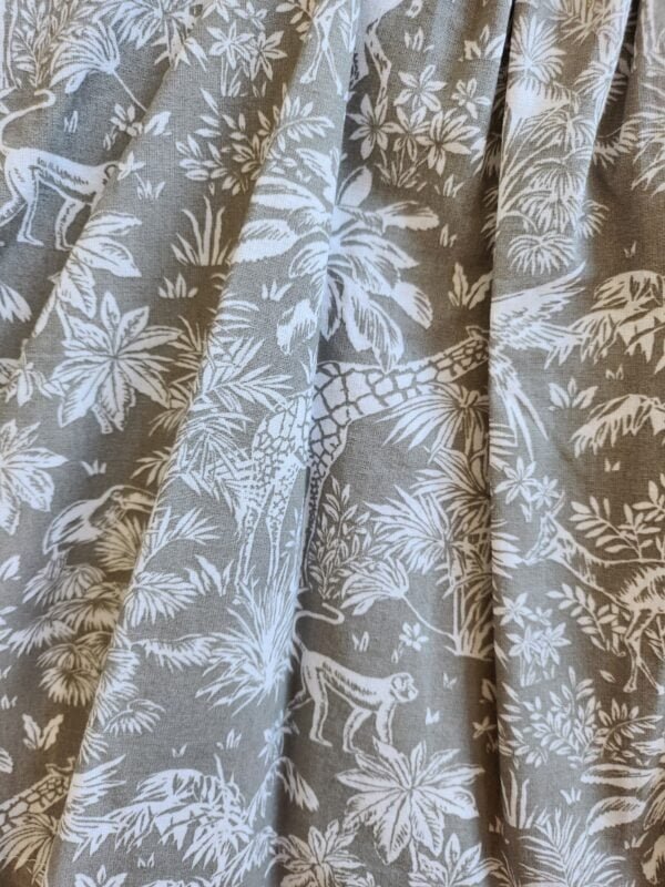tissu motif jungle upcyclé Blouse pour filles "Jungle Éternelle" 5 - 6 ans