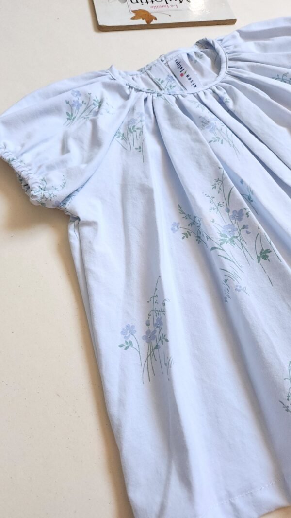 Blouse pour fille motif fleur 110 cm Blouse pour fille motif fleur 110 cm