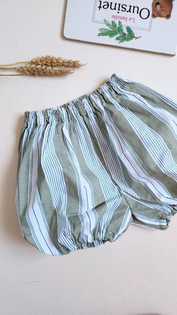 bloomer-raye-vert-blanc-enfant-3-4-ans-upcycle bloomer-raye-vert-blanc-enfant-3-4-ans-upcycle