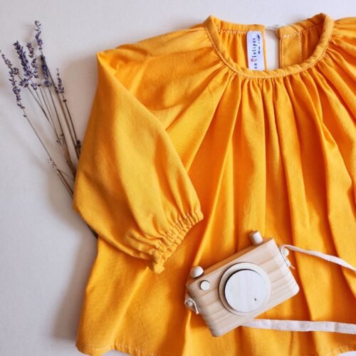 Blouse orange mixte