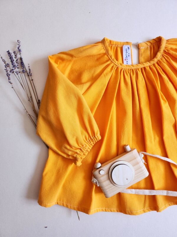 blouse-enfant-orange-upcycle Blouse orange mixte
