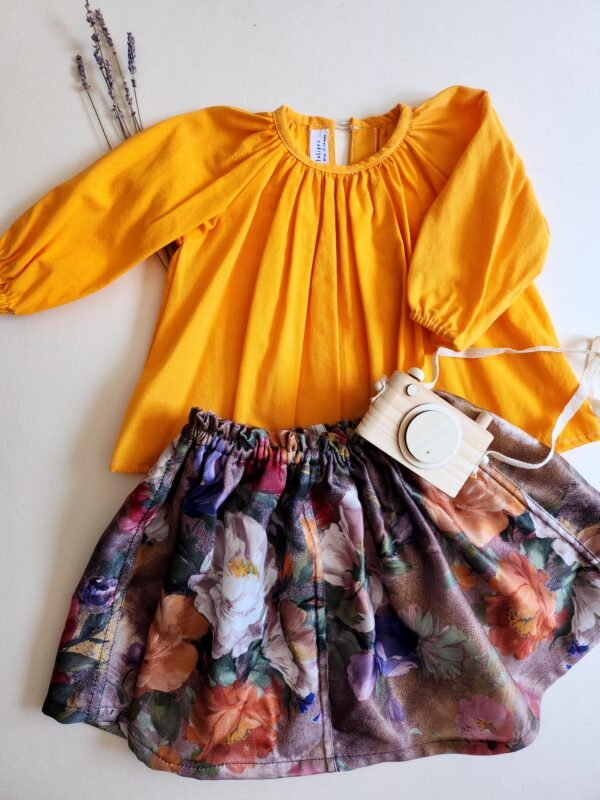 blouse orange-mixte-seconde-main blouse orange mixte seconde main