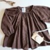 blouse enfant marron mixte