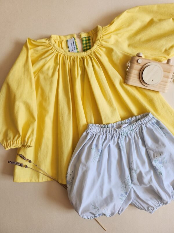 blouse-manches-longues-jaune-maison-tulipes Blouse Jaune mixte