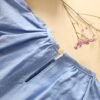 Blouse mixte bleu ciel